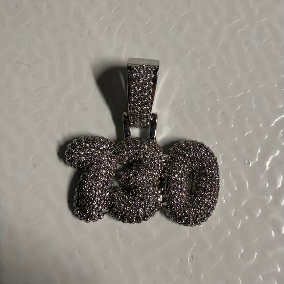 Iced Out Bubble Letter Pendant 730 Asspizza